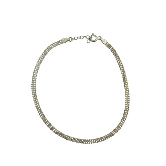 Cavigliera in argento 925 naturale