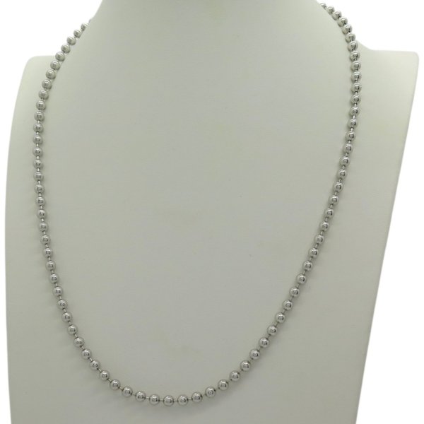 Collana sfere 50 cm in argento 925