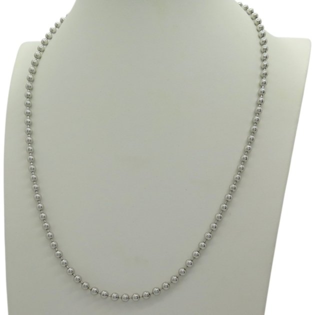 Collana sfere 50 cm in argento 925