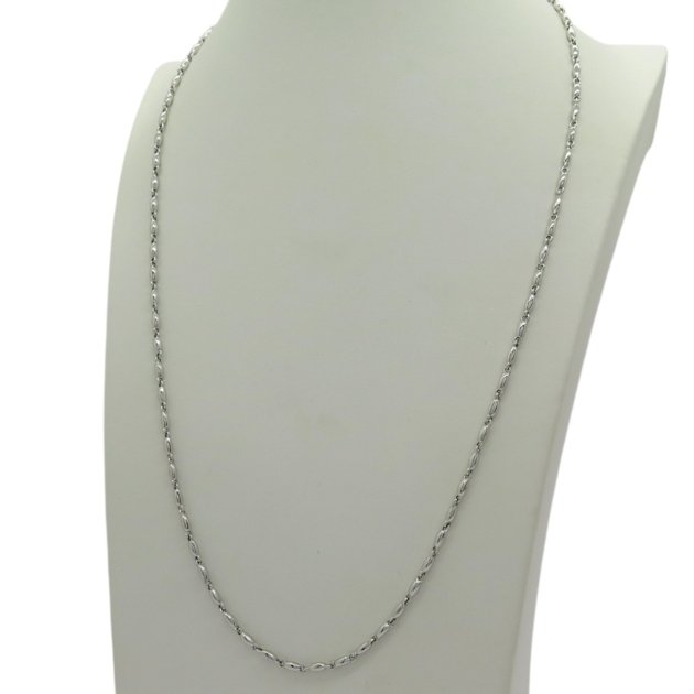 Collana uomo chicco di riso in argento 925