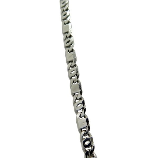 Collana uomo piena occhio di pernice argento 925