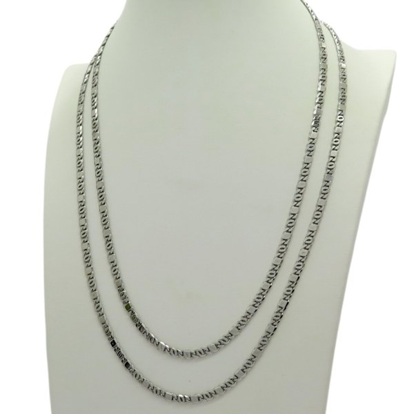 Collana uomo piena occhio di pernice argento 925 - 50 cm - 60 cm