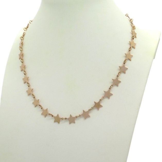 collana stelle argento rosè