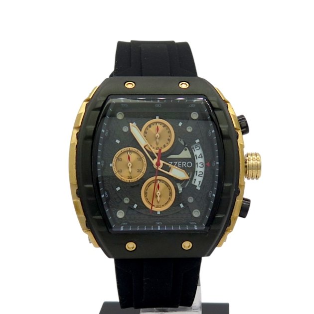Orologio black cassa tonneau zzero rosè