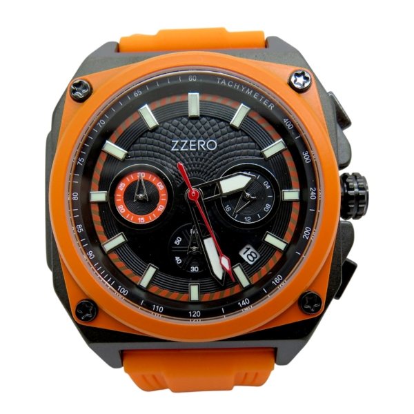 Orologio crono arancione Zzero