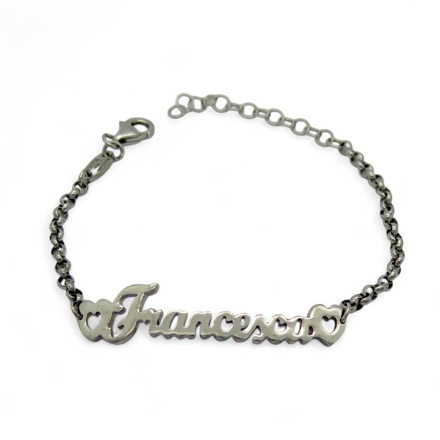 Bracciale Francesca cuori argento 925 made in italy