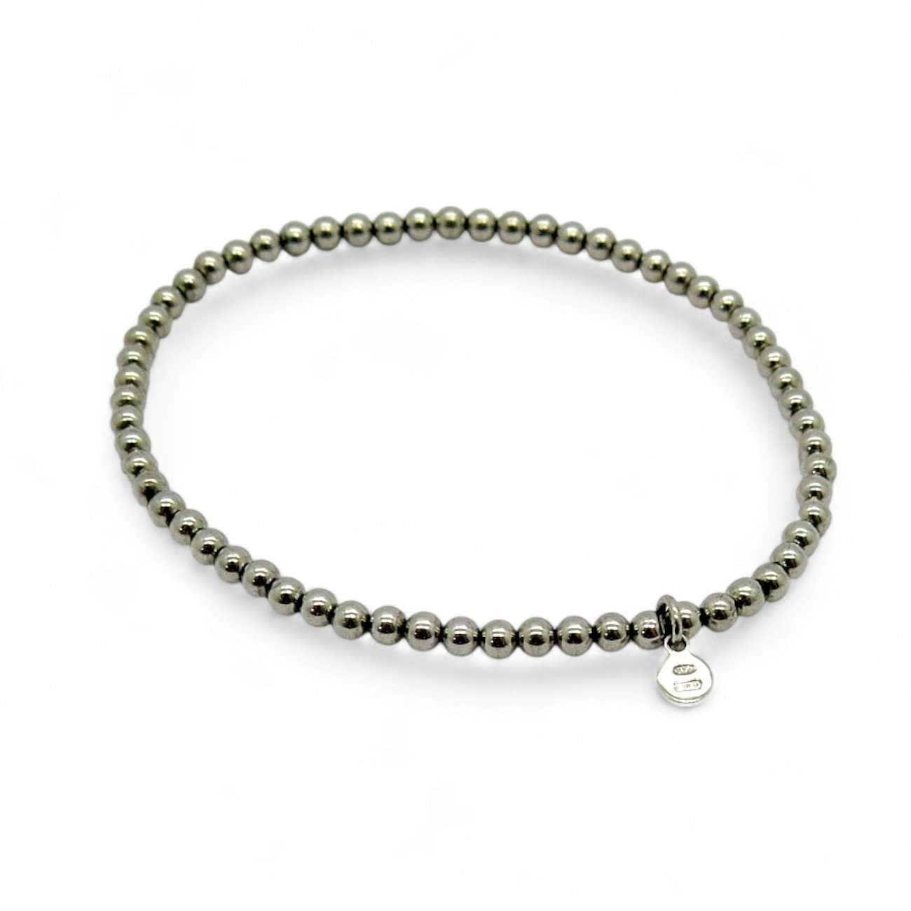 Bracciale elastico sfere piccole in argento 925