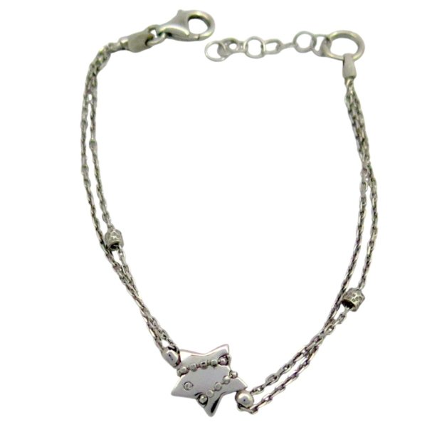 Bracciale stella in argento 925