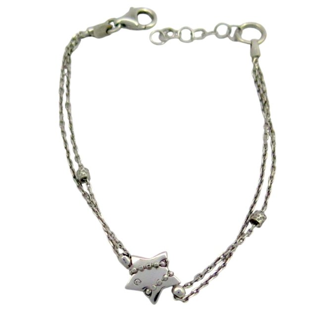 Bracciale stella in argento 925