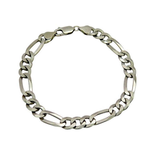Bracciale uomo groumette tre più uno argento 925