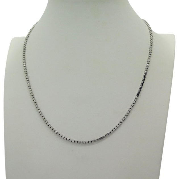 Collana 45 cm cubetti in argento 925