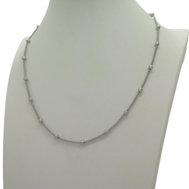 Collana donna argento con sfere