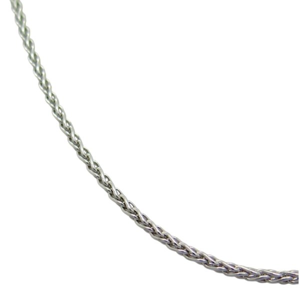 Collana donna spiga in argento 925 rodiato