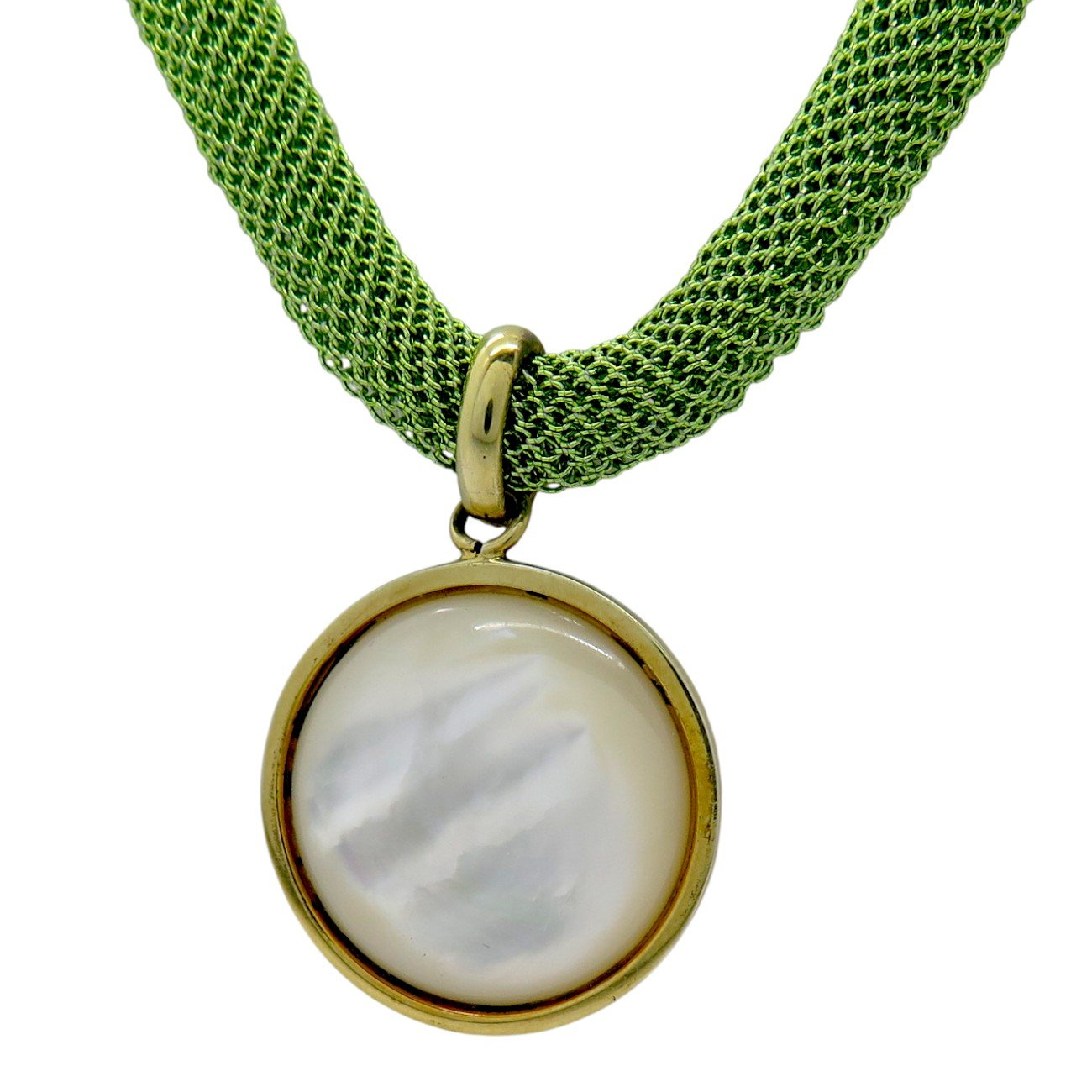 Collana lurex con ciondolo madreperla FifthAvenue