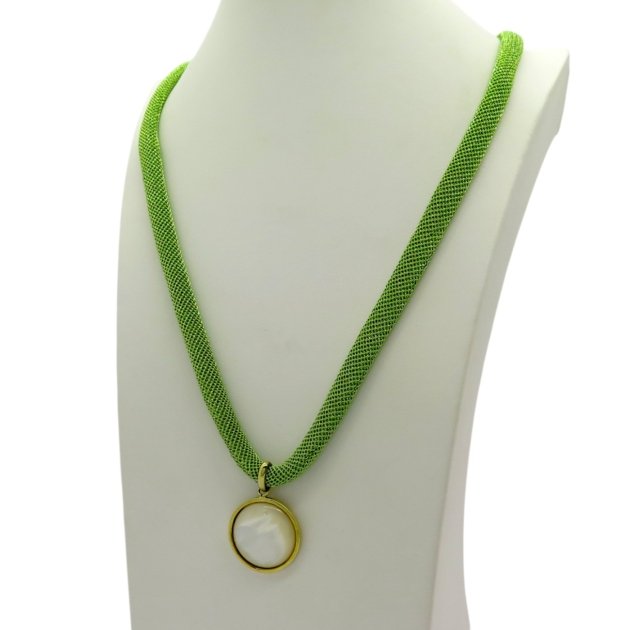 Collana lurex con ciondolo madreperla FifthAvenue