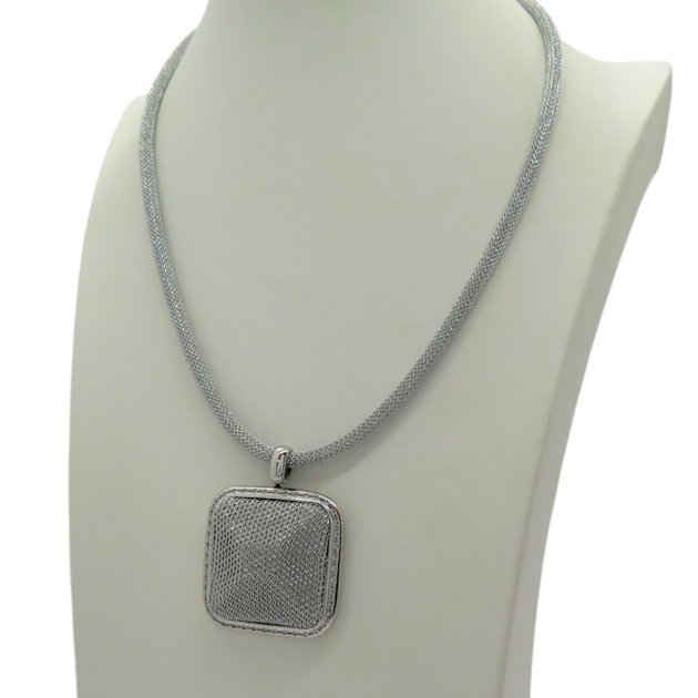 Collana moderna fantasia lurex e argento FifthAvenue