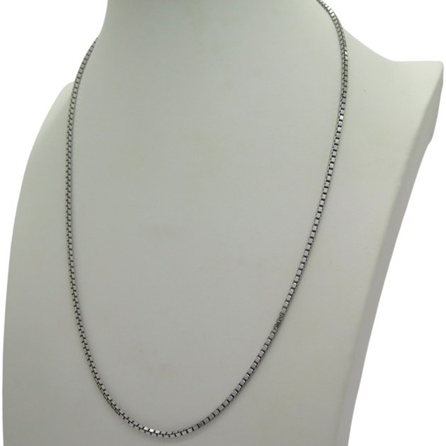 Collana uomo veneziana 50 cm in argento 925