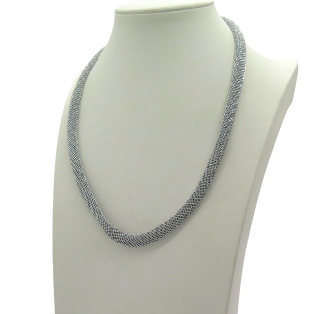 Collarino tessuto lurex e argento FifthAvenue