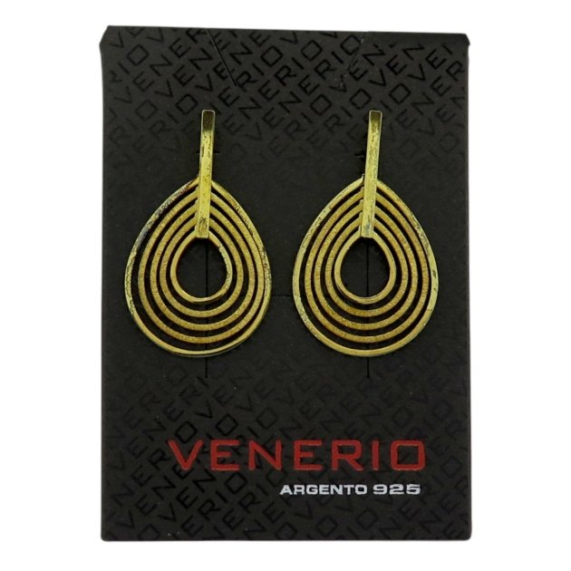 Orecchini goccia placcati oro