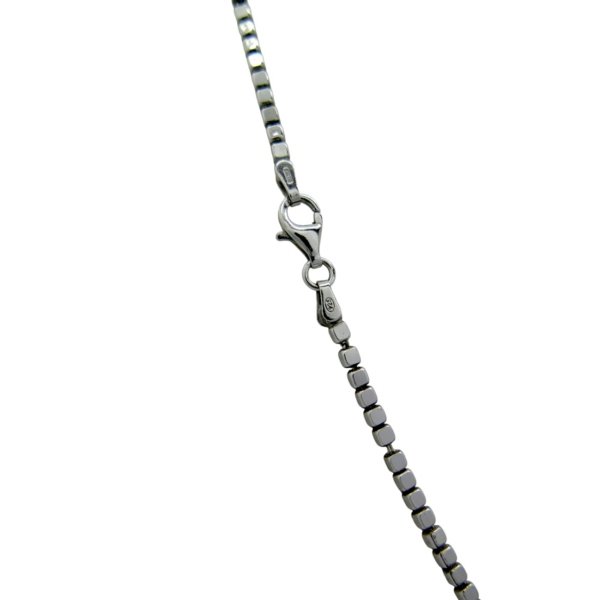 Collana 45 cm cubetti in argento 925