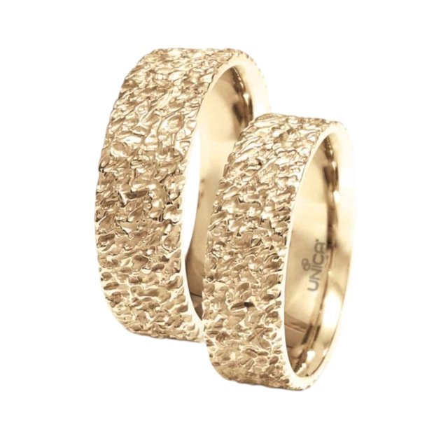 Anelli Fedi grezze scolpite