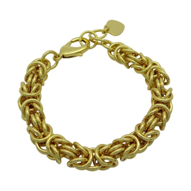 Bracciale bizantina dorata gisel