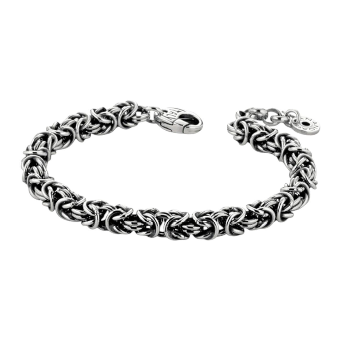 Bracciale bizantina uomo in argento 925
