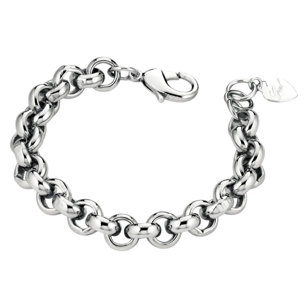 Bracciale rolò cerchi rodio