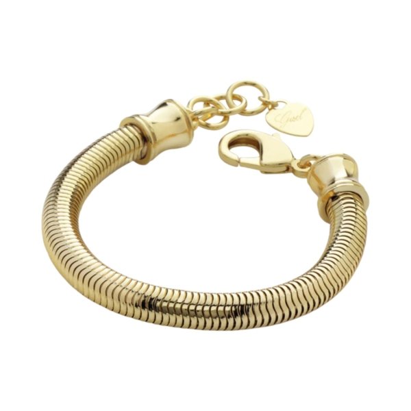 Bracciale tubogas serpente dorato