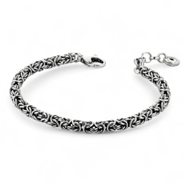 Bracciale uomo bizantina argento 925