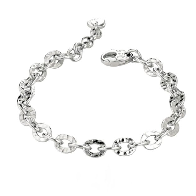 Bracciale uomo catena ovali in argento 925