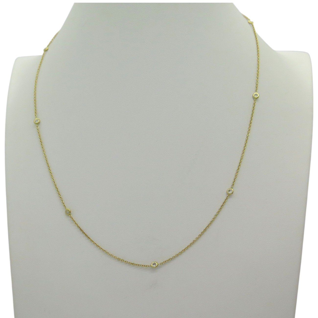 Collana punti luce in oro giallo 18 ct