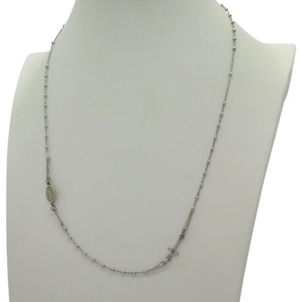 Collana rosario in argento 925