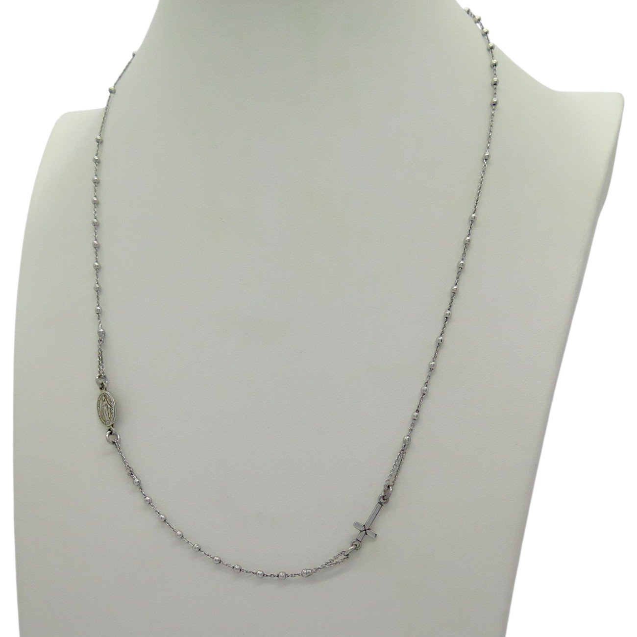 Collana rosario in argento 925