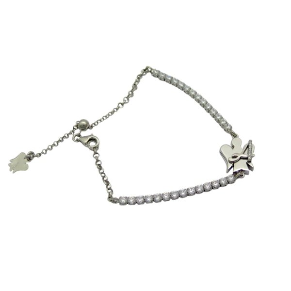 iniziale lettera A Bracciale tennis angelo