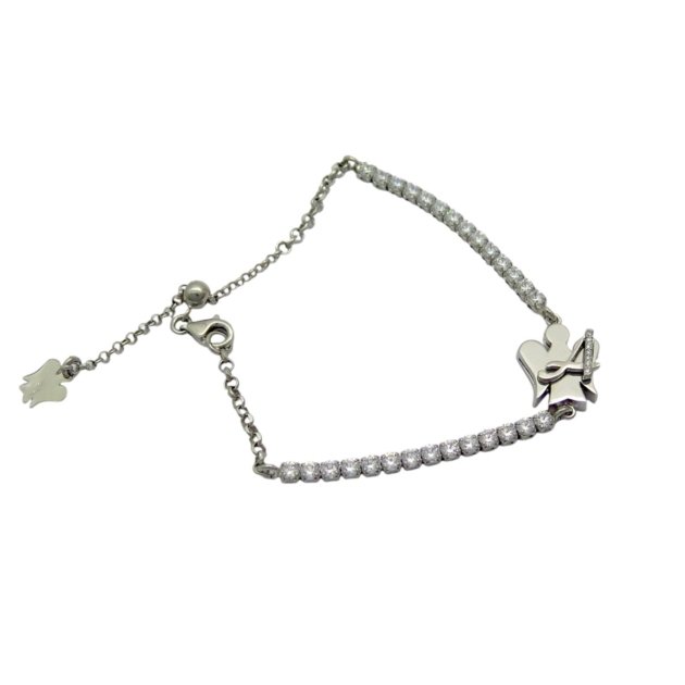 iniziale lettera A Bracciale tennis angelo
