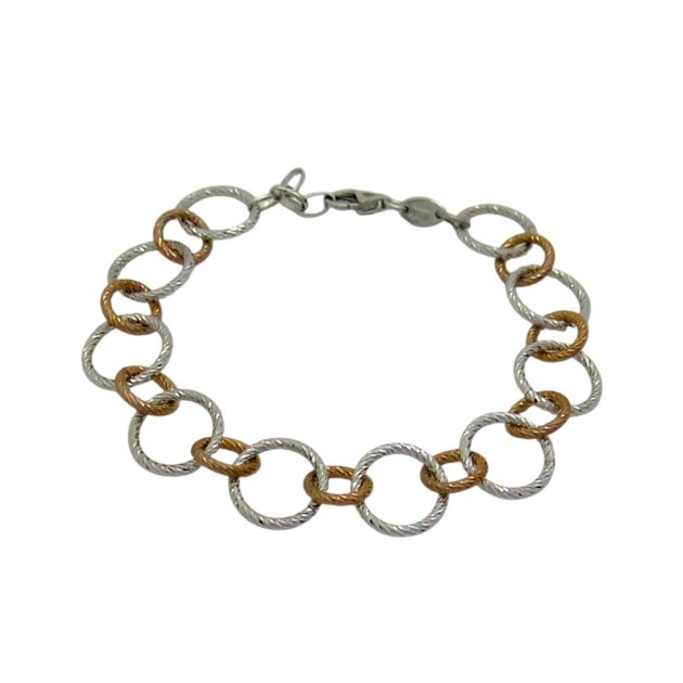 Bracciale donna cerchi diamantato Fraboso Argento