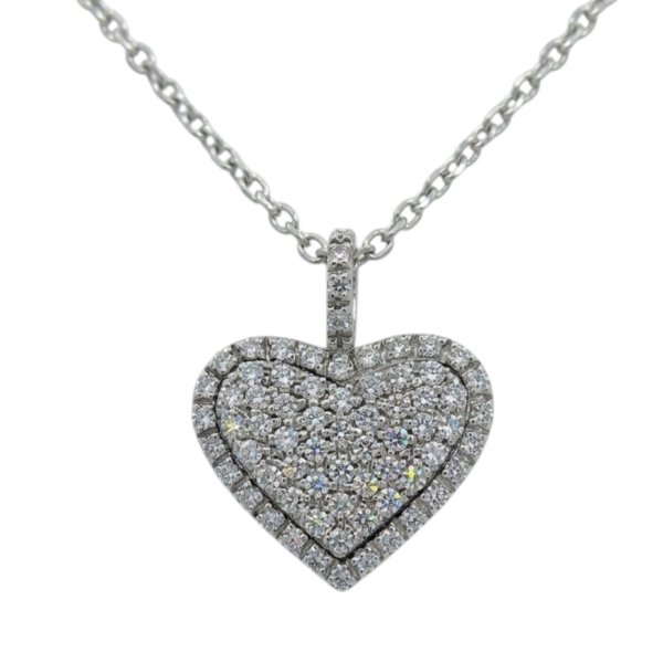 Collana ciondolo cuore artigianale in argento 925