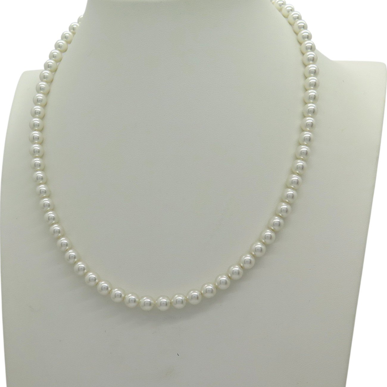 Collana perle sfere vetro