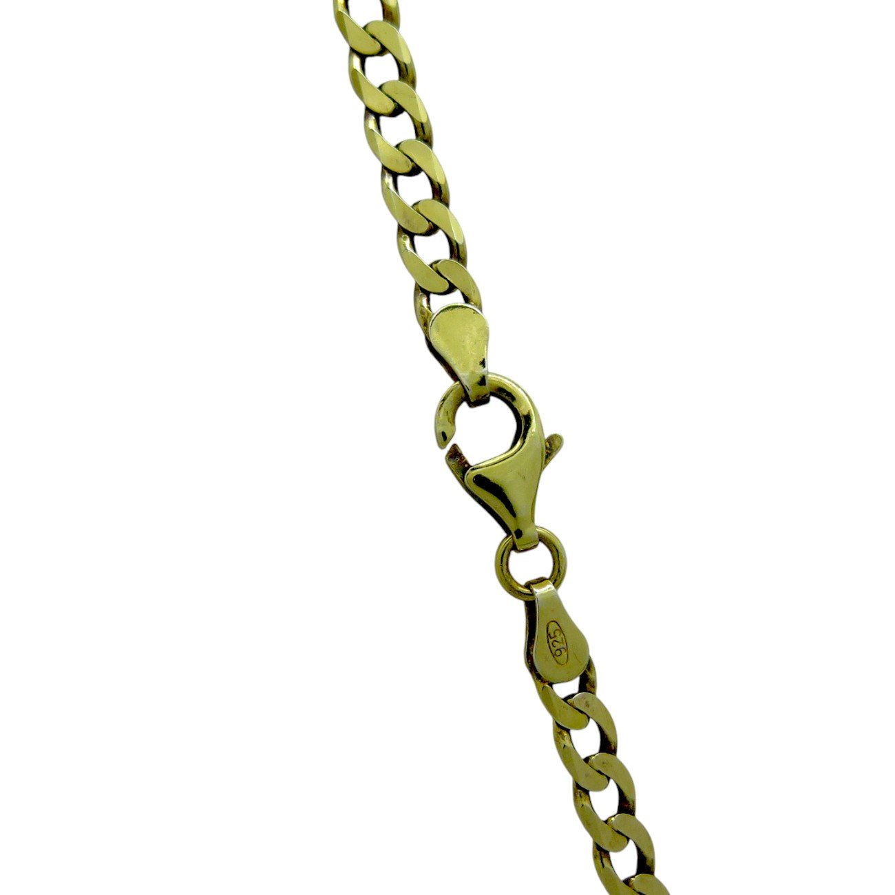 Collana uomo piatta groumette 60 cm argento 925 placcato