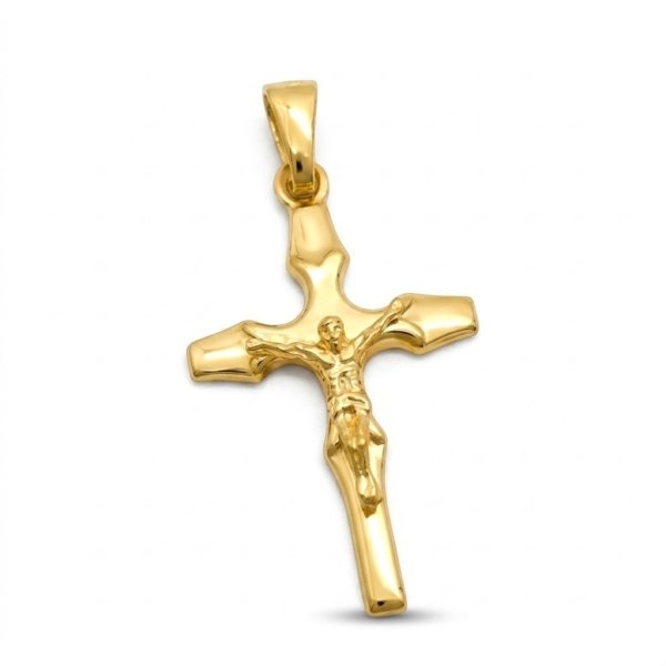 Crocefisso in argento placcato oro