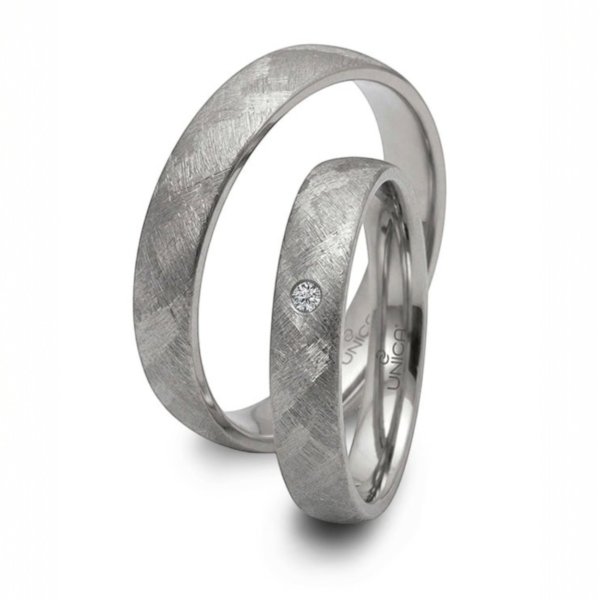 Fedi in zirconio naturale texture incrociata ZF624