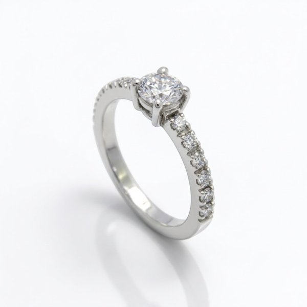 Fedina anello solitario in argento 925