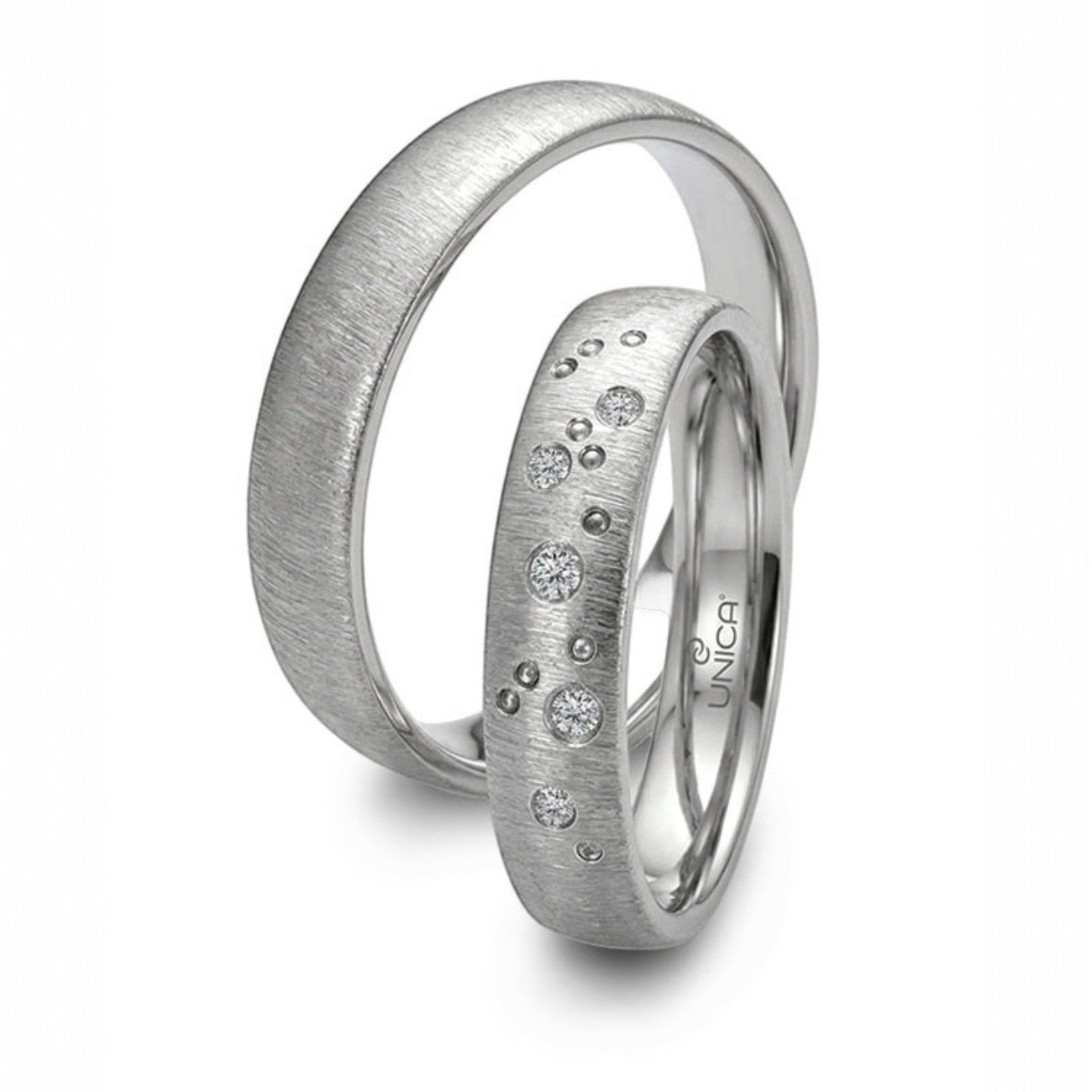 fedi in zirconio grigio chiaro
