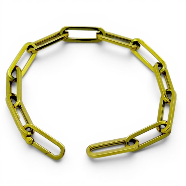 Bracciale moda catena in oro giallo 18 ct