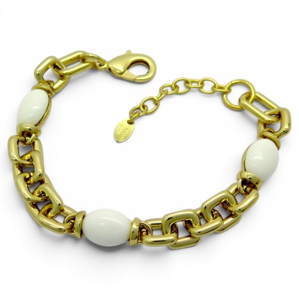 Bracciale Sovrani agata bianca