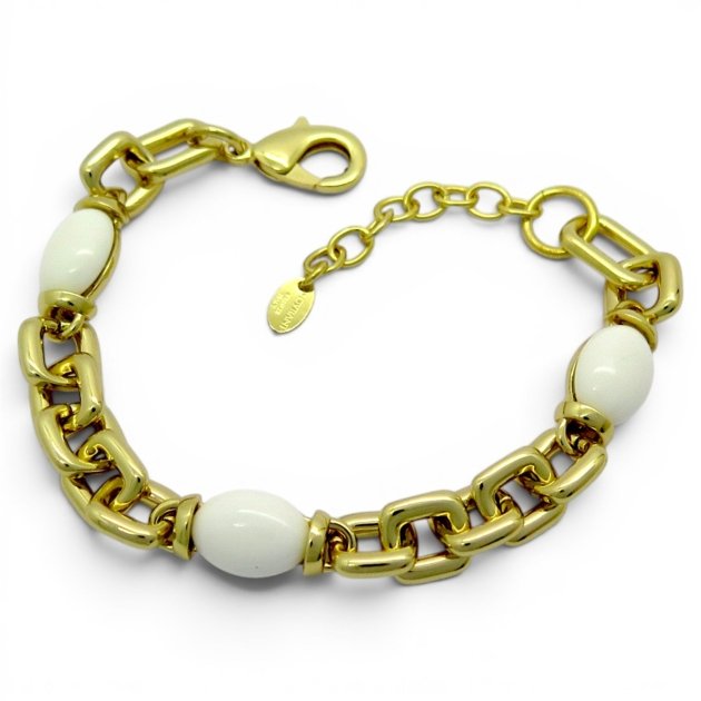 Bracciale Sovrani agata bianca