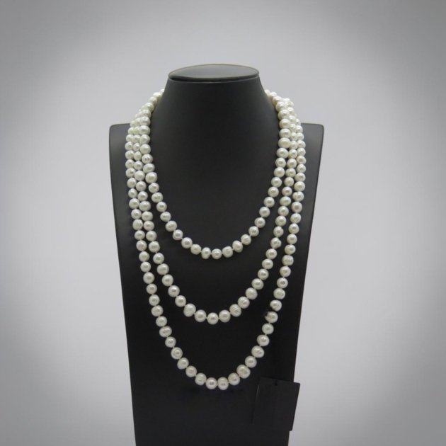 Collana lunga perle di fiume
