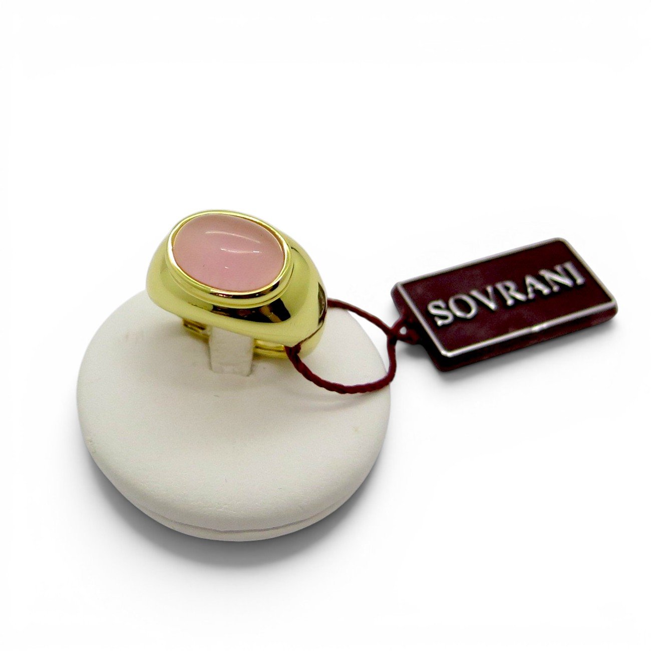 Sovrani Anello pietra rosa Cabochon ovale J8276