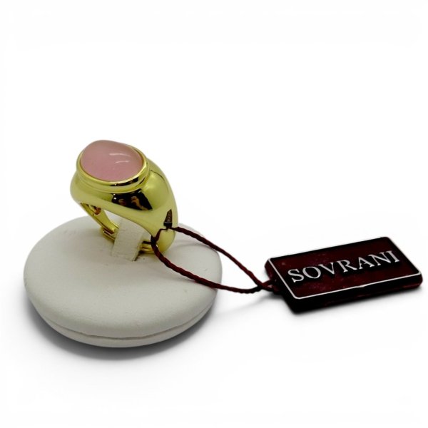 Sovrani Anello pietra rosa Cabochon ovale J8276